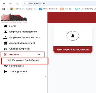 Empl Bank Details